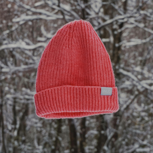 SNUG Bright Coral Beanie image